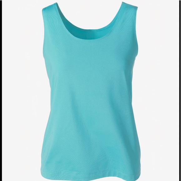 Chico's Tops - Chico’s Timeless Micro Feel Tank Turquoise